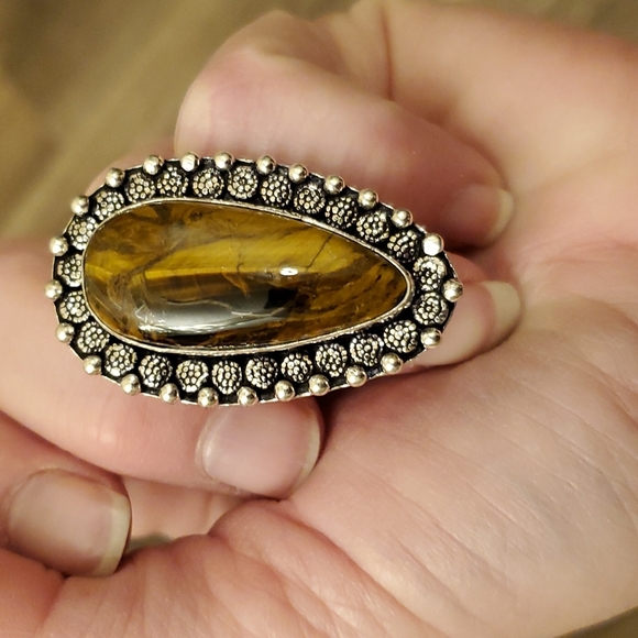 New Tiger Eye 925 Silver Ring. - Picture 15 of 15
